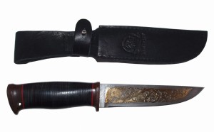Montblanc (pozłacany damast, rękojeść ze skóry)