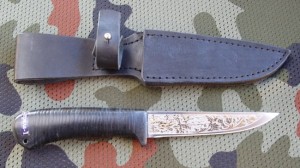 Strieła 1 (rękojeść ze skóry, złocenie)