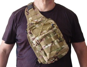 Plecak/zasobnik taktyczny jednoramienny multicam