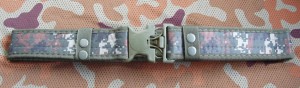 Digital camouflage belt with interior velcro panel