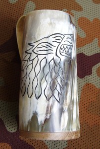 Buffalo horn mug 1