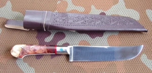 Uzbek pchak medium (40X13, stabilized birch handle) 3