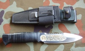 Spas-1 (rękojeść ze skóry, złocenie)